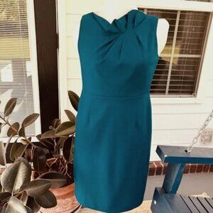 Elie Tahari Green Midi Dress Size 8 Career Elegant Office